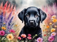 Dog Black Labrador Puppy