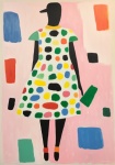 Abstract Girl In Dress Art