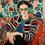 Contemporary Art Woman Portrait