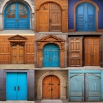 Wooden Door Collage