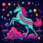 Fantasy Unicorn Art Print