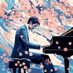 Floral Pianist Digital Art