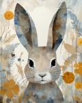 Bunny Rabbit Portrait Art Print