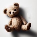 Isolated Old Teddy Bear Toy