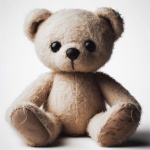 Isolated Old Teddy Bear Toy