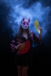 Kitsune, Fox, Neon Mask