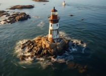 Lighthouse View From Above