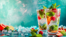 Mojito Coctail With Fruit
