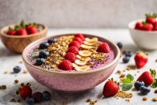 Oatmeal With Fruits And Berries