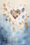 Paper Heart Background Art