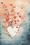 Paper Heart Background Art