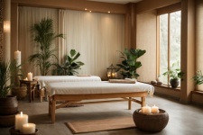Serene Ambiance Of Massage Studio