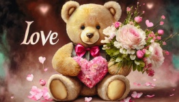 Valentine&039;s Day, Teddy Bear, Heart