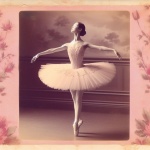 Vintage Ballerina Art