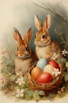 Vintage Easter Bunny Art