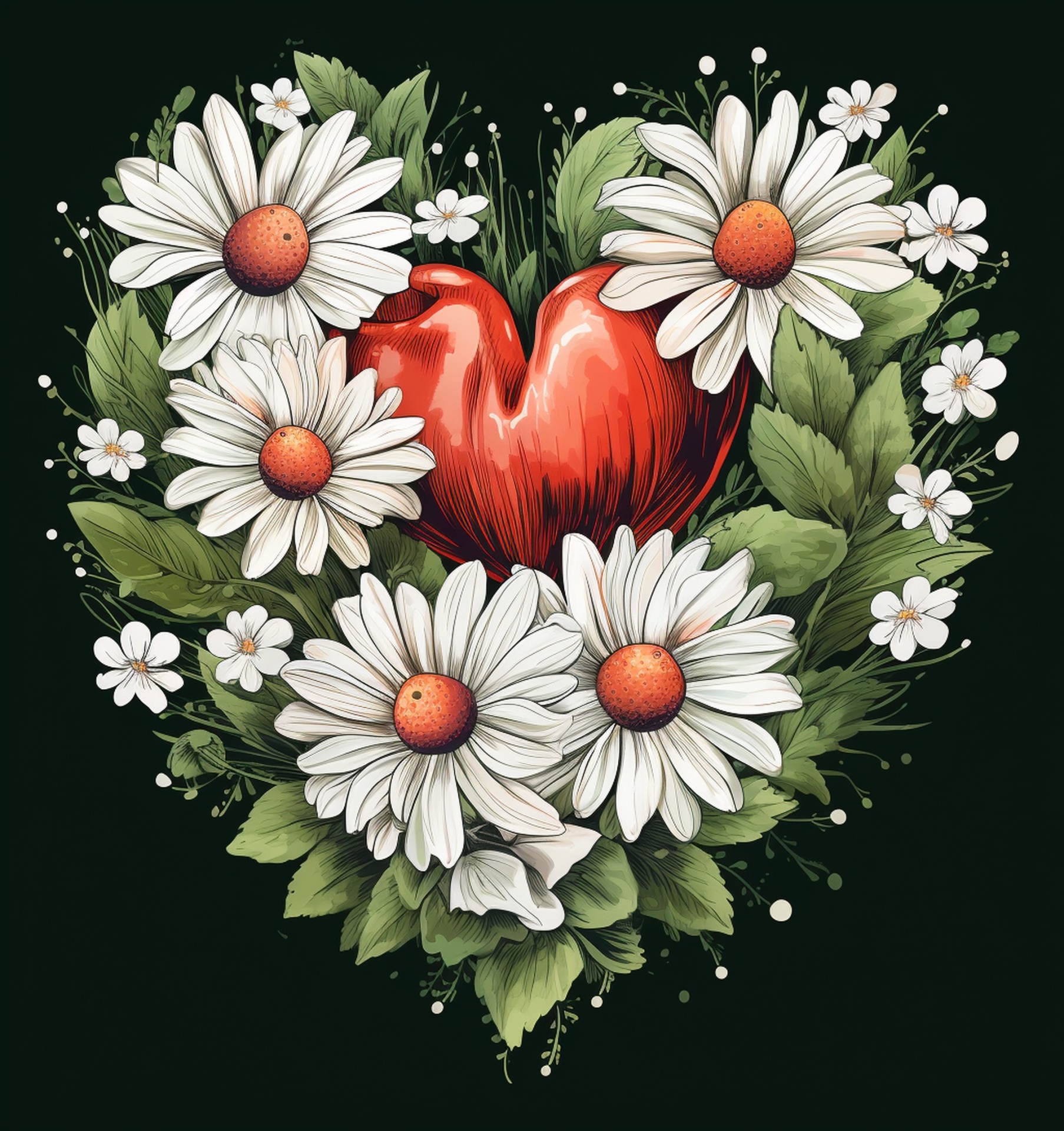 Flower Shaped Heart Art Free Stock Photo - Public Domain Pictures