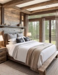 A Light Wooden Bedroom Setting