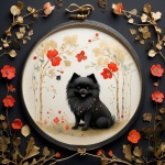 Black Pomeranian Art