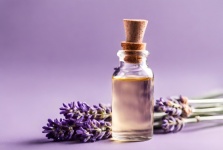 Bottle With Lavender Oil