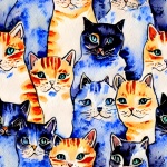 Colorful Cat A401