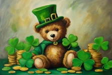 Cute St. Patrick Day Teddy Bear