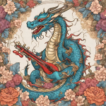Dragon Playing Musical Instrument