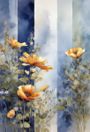 Floral Background. AI Generated