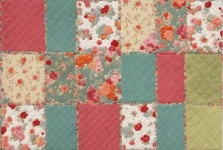 Floral Quilt Patchwork Background