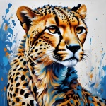 Cheetah Big Cat Animal Illustration