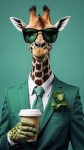 Giraffe In Business Suit