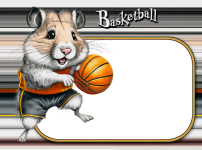 Hamster Digital Drawing Basketball