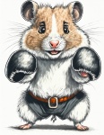 Hamster Digital Drawing Boxing