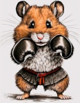 Hamster Digital Drawing Boxing