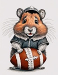 Hamster Digital Drawing Football