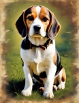Dog Beagle Art Illustration