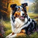 Dog Collie Art Illustration