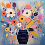 Vase Of Assorted Flowers