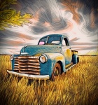 Vintage Pick-Up Truck Art Print