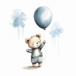 Children Bear With Balloon Art