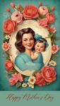 Vintage Mother&039;s Day Greeting Card