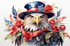 4th Of July Eagle Art Print