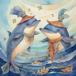 Easter Dolphin Art Print