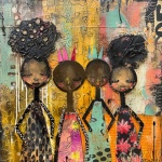 African-American Abstract Women Art