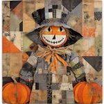 Halloween Scarecrow Art Print