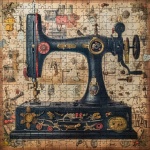 Vintage Sewing Machine Art Print
