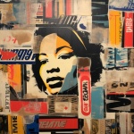 Graffiti Black Woman Portrait Art