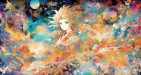 Imaginative Colorful Anime Image