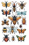 Insects And Butterflies Clipart
