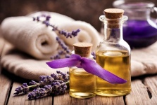 Lavender Oil And Flowers