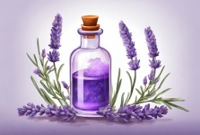 Lavender Oil And Flowers